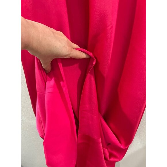 Gianni Bini V-Neck Slip Women's Cocktail Maxi Dress color red, Pink sz 10 gown - Picture 5 of 8